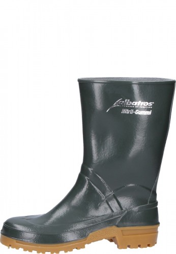Albatros - Nitril-Gummistiefel in Farbe gr�n halbhoher Berufsgummistiefel nach EN 347