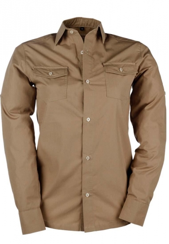 BUZZ-X Damen-Langarmhemd - Absecon braun/ taupe -mit dauerhafter Zeckenschutz-Ausr�stung von Baleno
