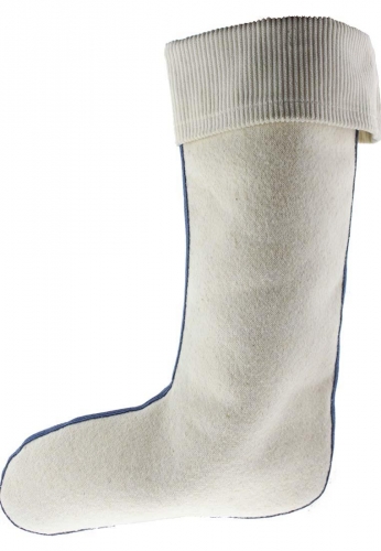 Profi Lammwoll - Gummistiefel Einsatz mit Cordstulpe