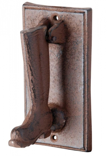 Dekorativer T�rklopfer - Stiefel - aus Gusseisen styled bei Esschert Design -  aus der "Best for Home"...