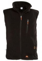 ALPENHEAT Beheizte Weste FIRE-FLEECE in Farbe schwarz - angenehmer Tragekomfort 