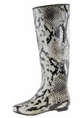Gummistiefel - Cedreno black & white - spanischer Trendgummistiefel mit hohem Schaft von Gioseppo