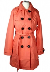 HappyRainyDays Regenjacke - Trenchcoat COLETTE PLUS coral - die fr�hlich bunte, atmungsaktive Funktionsjacke f�r Damen