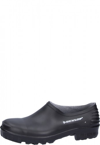 Dunlop Gummischuh  der schwarze unisex Sommer-Gummistiefel in Schuhh&ouml;he mit gummiertem Futter