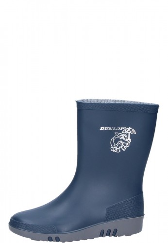 Blaue Gummistiefel f�r Kinder - Dunlop Mini blau - robuste Kindergummistiefel von Dunlop