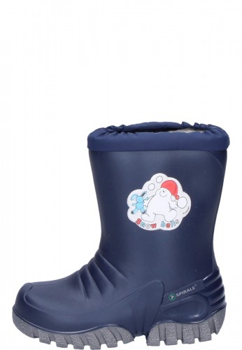 Blaue Gummistiefel f�r Kinder - Gr�nland von Spirale- robuste Kindergummistiefel f�r den Winter