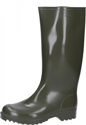 Gr�ner futterloser Gummistiefel Nora Anton -  Freizeit u. Berufs Gummistiefel ( G�lle Resistent)
