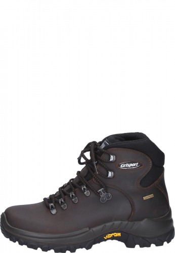Brauner Fettleder Trekking - Schn�rstiefel von Grisport
