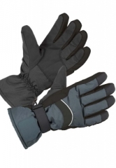 Ski-Handschuh aus 100% Taslan - gummierte Innenseite -  in schwarz - Schwarzer Ski-Handschuh aus 100% Taslan mit gummierter Handinnenseite ideal f�r warme H�nde beim Einsatz in Beruf oder Freizeit und Sport.    - Material: 100% Taslan  - Ausf�hrung: Gummierte Handinnenseite, Futter: ...