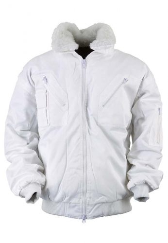 Freizeit- u. Arbeitsjacke - Pilotenjacke - wei�