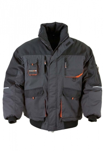 Pilotenjacke mit w�rmender PES Wattierung in grau der Marke Terratrend  -die Berufsbekleidung -