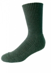 NORDPOL warmer,  kurzer Gesundheits-Strumpf aus 70% Schafwolle/30% Polyester in gr�n