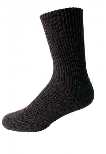 Gesundheitssocke von NORDPOL aus Schafwolle/Polyester in grau