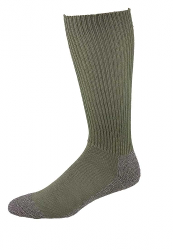 Lange F2-Funktionssocke von NORDPOL - Mischgewebe Schurwolle/Baumwolle/Polyester in gr�n
