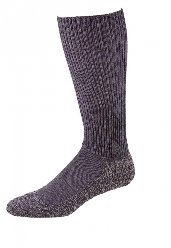 Lange F2-Funktionssocke von NORDPOL - Mischgewebe Schurwolle/Baumwolle/Polyester in grau