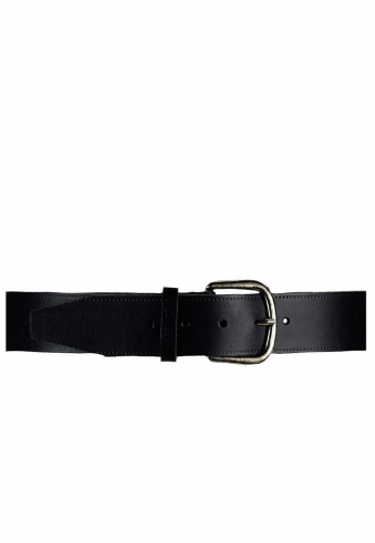 G&uuml;rtel mit klassischer G&uuml;rtelschnalle aus robustem Leder - Classic 40 black - 40 mm, schwarz