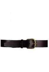 G�rtel mit klassischer G�rtelschnalle aus robustem Leder - Classic 40 brown - 40 mm, braun