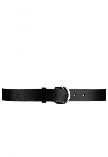 G�rtel mit klassischer G�rtelschnalle aus robustem Leder - Classic 30 black - 30 mm, schwarz