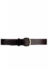 G�rtel mit klassischer G�rtelschnalle aus robustem Leder - Classic 30 brown - 30 mm, braun