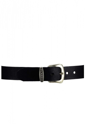 Jeans G�rtel mit Classic G�rtelschnalle aus robustem Leder - Jeans 936 black - 40 mm, schwarz
