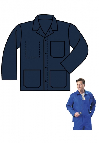 Arbeitsjacke marineblau, 100% Baumwolle