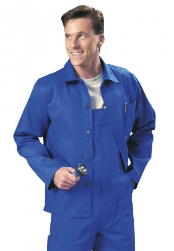 Arbeitsjacke k�nigsblau, 100% Baumwolle