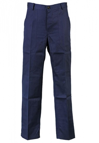 Arbeits-Bundhose marineblau, 100% Baumwolle