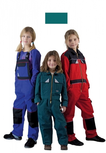 Kinderoverall in gr�n - 100% Baumwolle