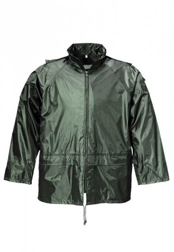 Hochwertige leichte Regenjacke -  Terratrend Rainforce gr�n - passend zur Regenhose Rainforce