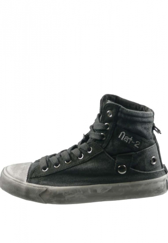 Stack 4 in 1 - Canvas Freizeitschuh in washed Optik ver�nderbar in Slipper, Schuh, Boot, Stiefel 