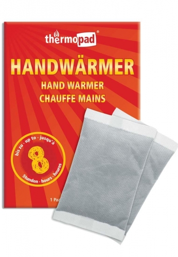 Thermopad -Handw�rmer - W�rmepads f�r Ihre kalten H�nde, passt in Handschuhe, Hosen-od. Jackentasche