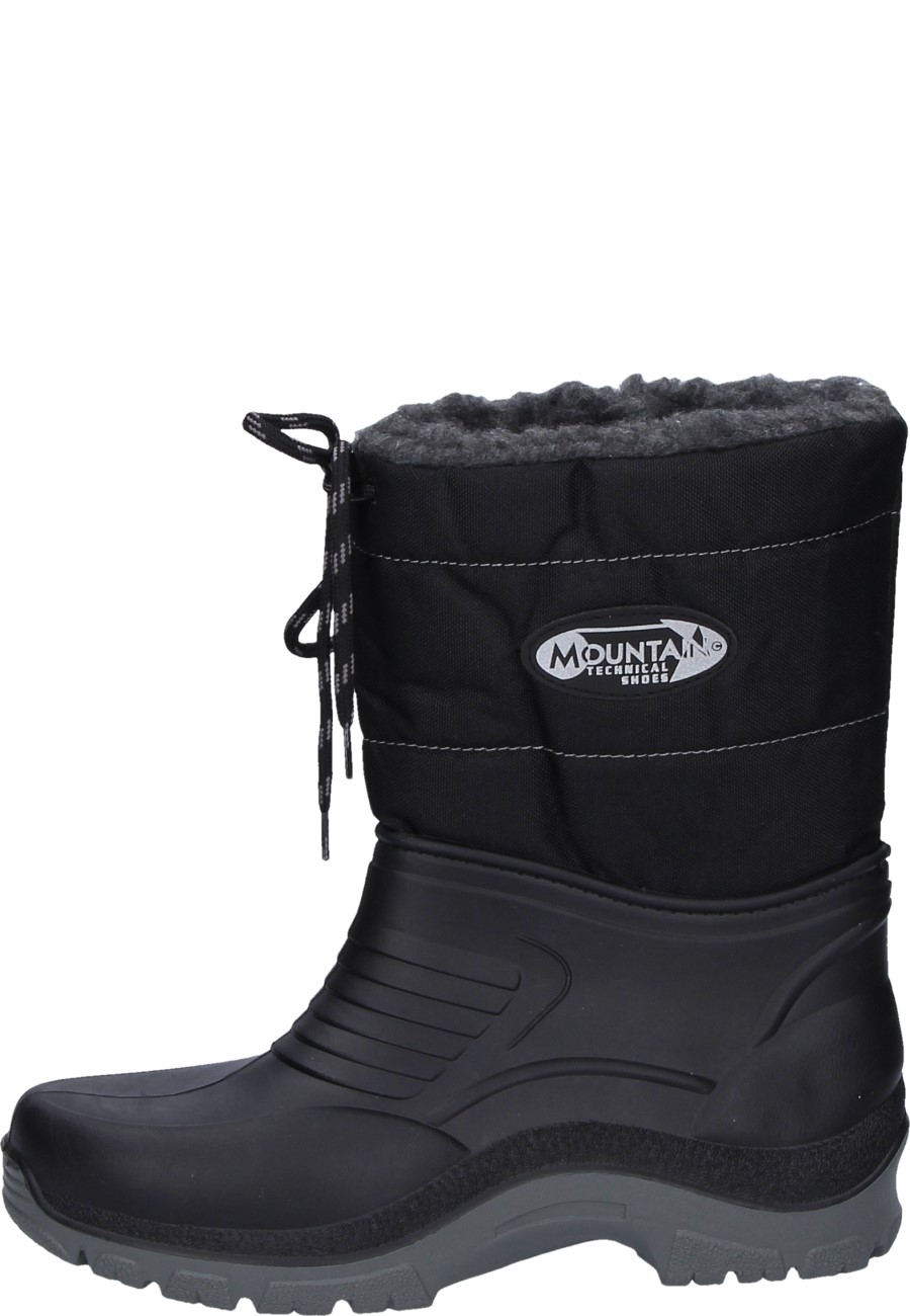 Warm gefütterte Gummistiefel HIKER schwarz für Damen und Herren