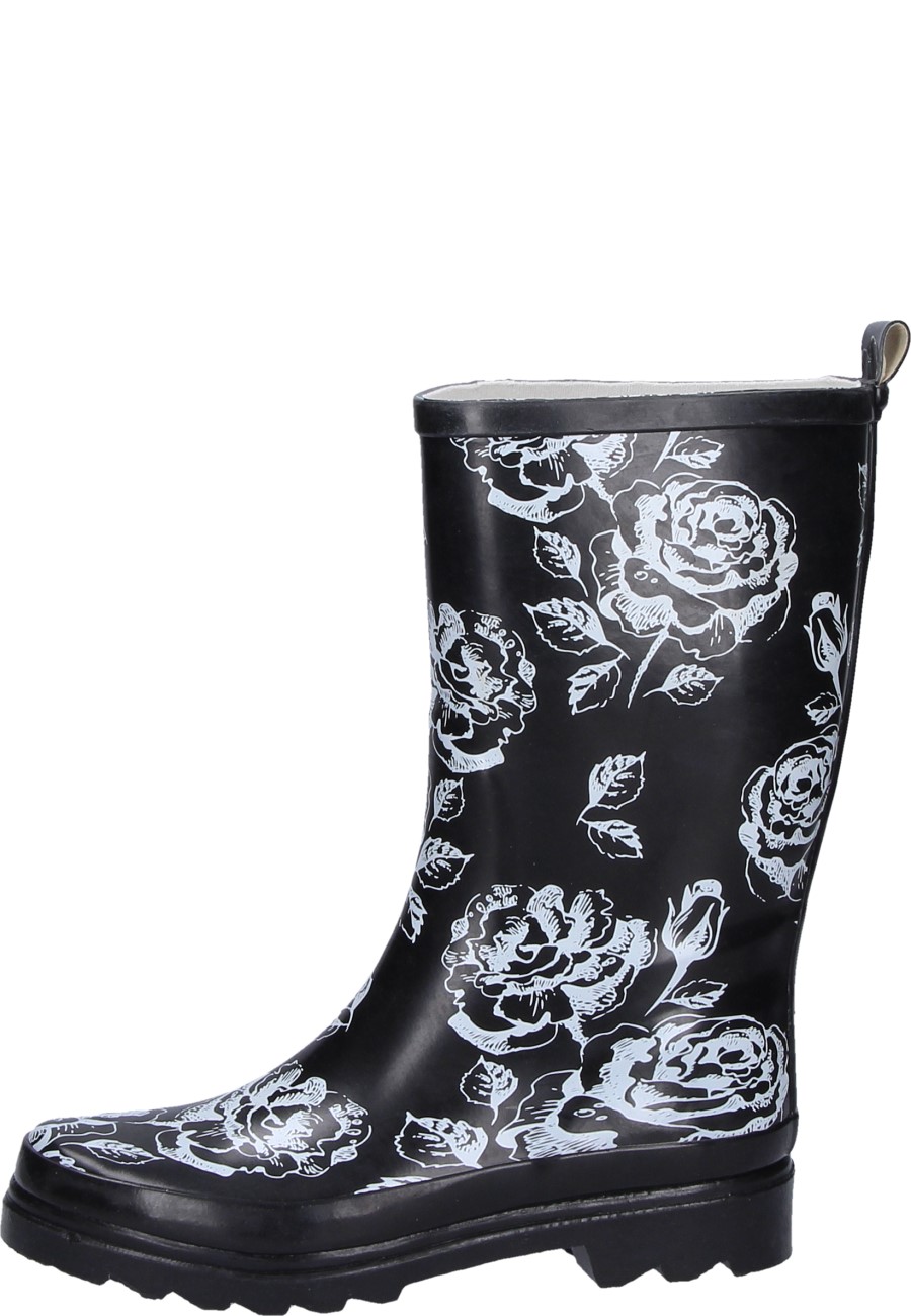 Halbhoher Damenstiefel BLACK ROSES von der Firma Beck