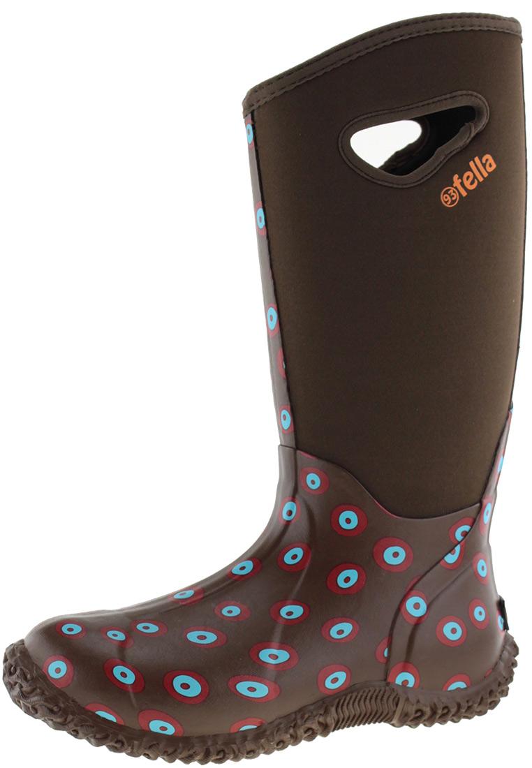 fella Gummistiefel MOMO brown high