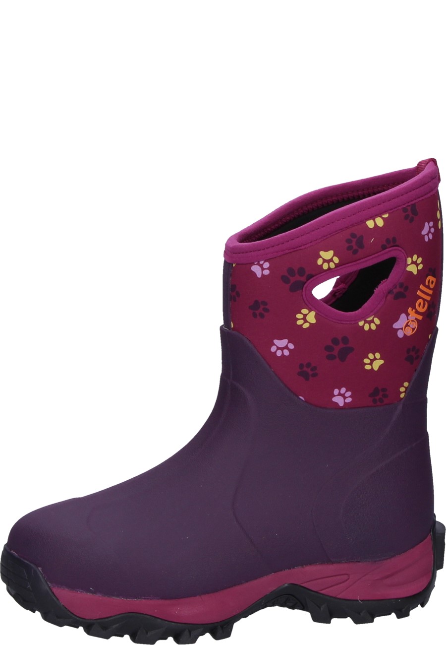 Halbhoher Damengummistiefel PAW WALKER MID BORDEAUX