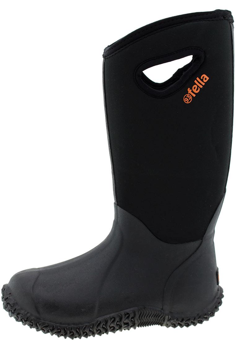 EASYWALKER MEN black, der bequeme fella Gummistiefel mit Gardening-Sohle  für Herren - Main Image