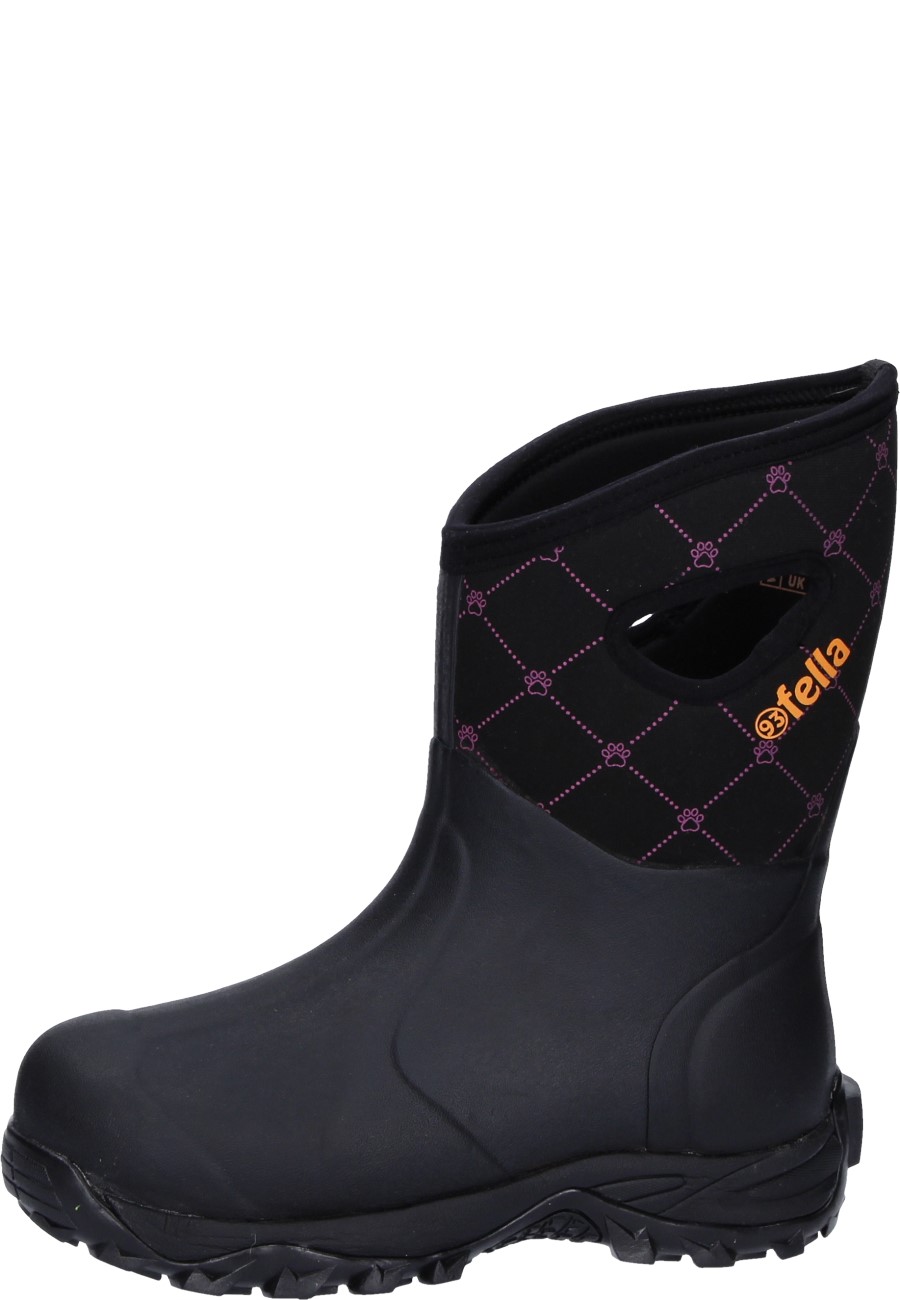Outdoorstiefel MY FELLA MID black purple von fella