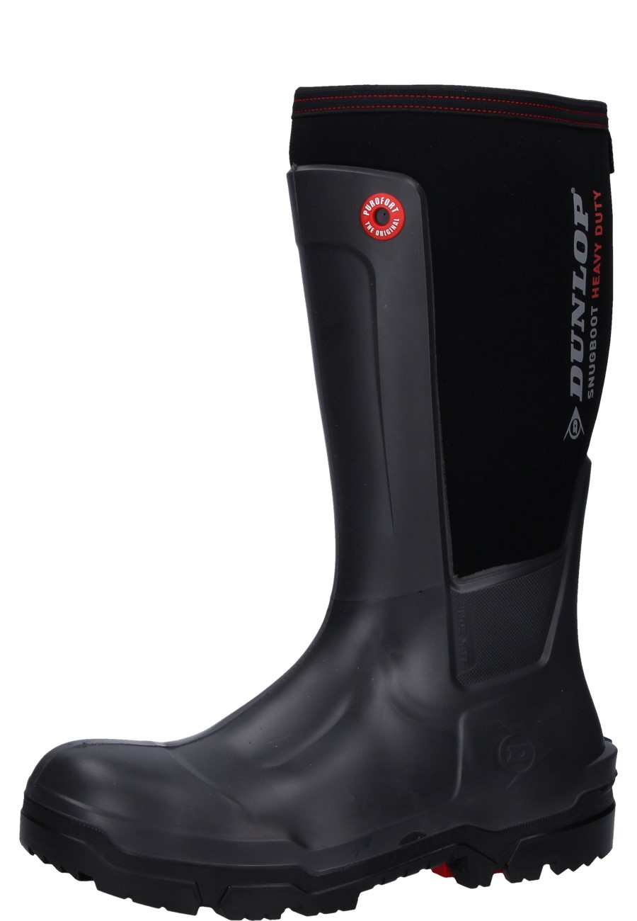 NEU Dunlop S5 Arbeitsgummistiefel SNUGBOOT HEAVY DUTY FULL SAFETY  schwarz/grau