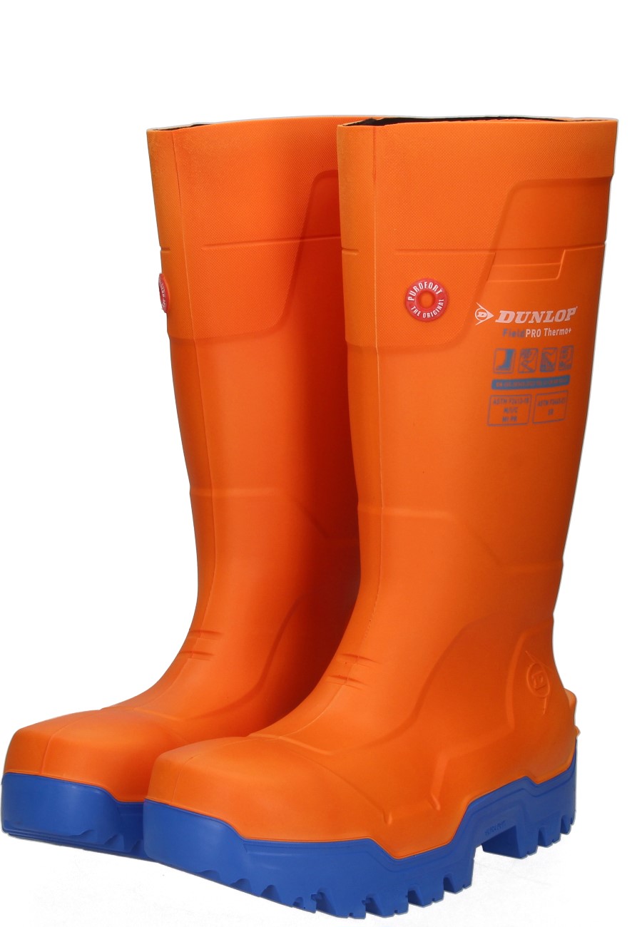 Dunlop S5 Winter-Sicherheitsgummistiefel PUROFORT® FieldPRO THERMO orange  mit Sneaker Passform