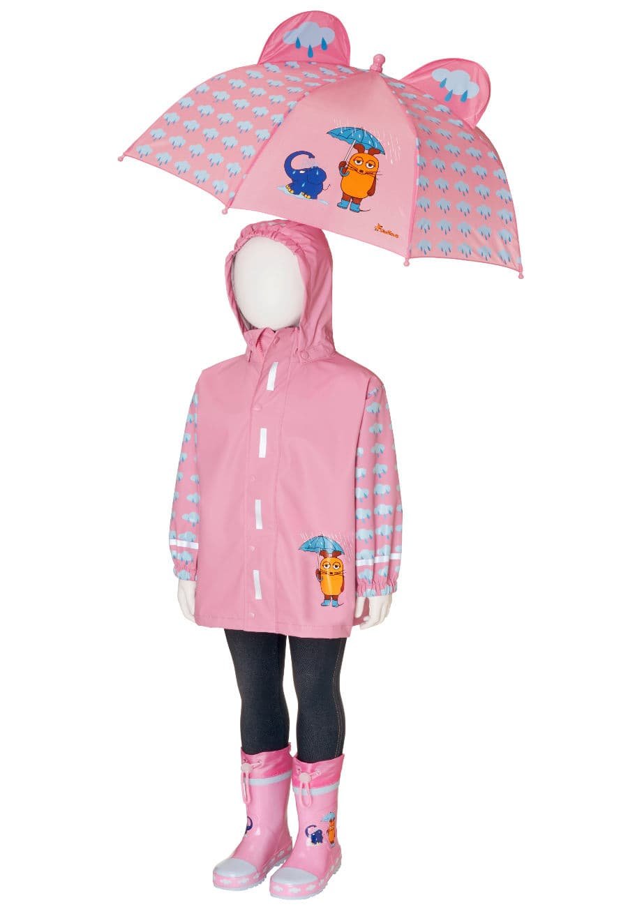 3D-Elefanten-Kinderschirm Mit Einklemmschutz – 70 Cm Durchmesser, 220 G Leicht, Ideal Für Mädchen & Jungen