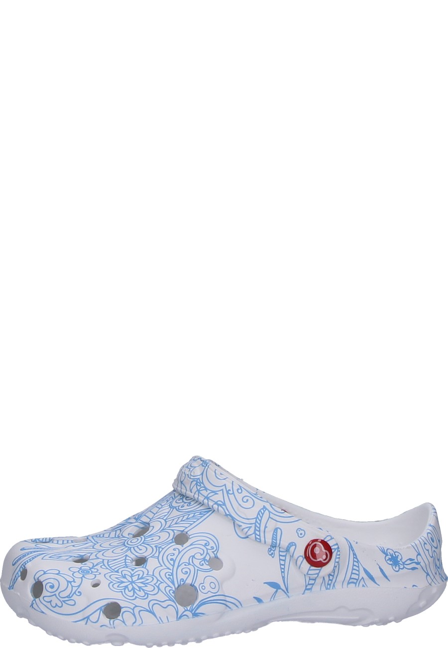 Der modische Damen Clog GLOBULE IMPRIMÉ MADALA BLUE von Schu'zz